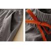 Summer new literary cotton and linen loose skirt pants casual nine-point linen wide-leg pants