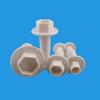 4pcs Hexagon Shaped Plastic Biscuits Spring Cutting Dies Geometric Cake Baking Utensils Molds Mould