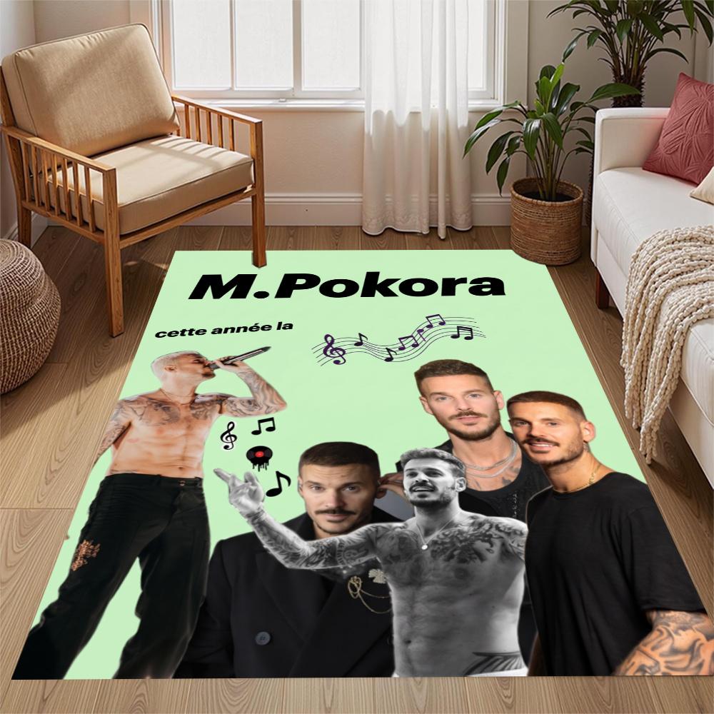 M Pokora Music Carpet Design For Entryway Dormitory Outdoor Dining Room Antislip Carpet Decorate Offices Luxury Gift For Birthday Christmas Wedding