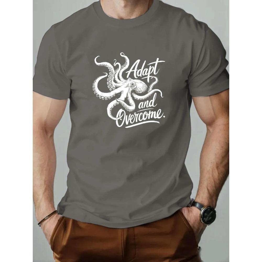 Male T-Shirt Cotton Graphic Tees for Men 2025 Trendy Fashion Print Summer Casual Soft Breathable Crewneck Daily Top