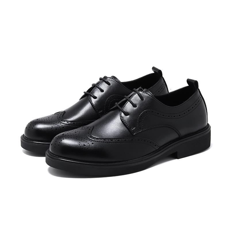 New Oxford Shoes Thick Bottom Dress Shoes Classic Business Formal Shoes Man Banquet Wedding Shoes Office Mens Wingtip Boos Shoes