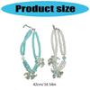 Layering Flower Design Neck Chain Necklace with Simulated Pearls Detailing Versatile Jewelry Piece Clavicle Chain