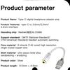 KEYSION DAC Earphone Lossless Music Decoder USB Type C to 3.5mm/2.5mm/4.4mm HD Hi-Fi Digital Audio Headphone Amplifier Adapter