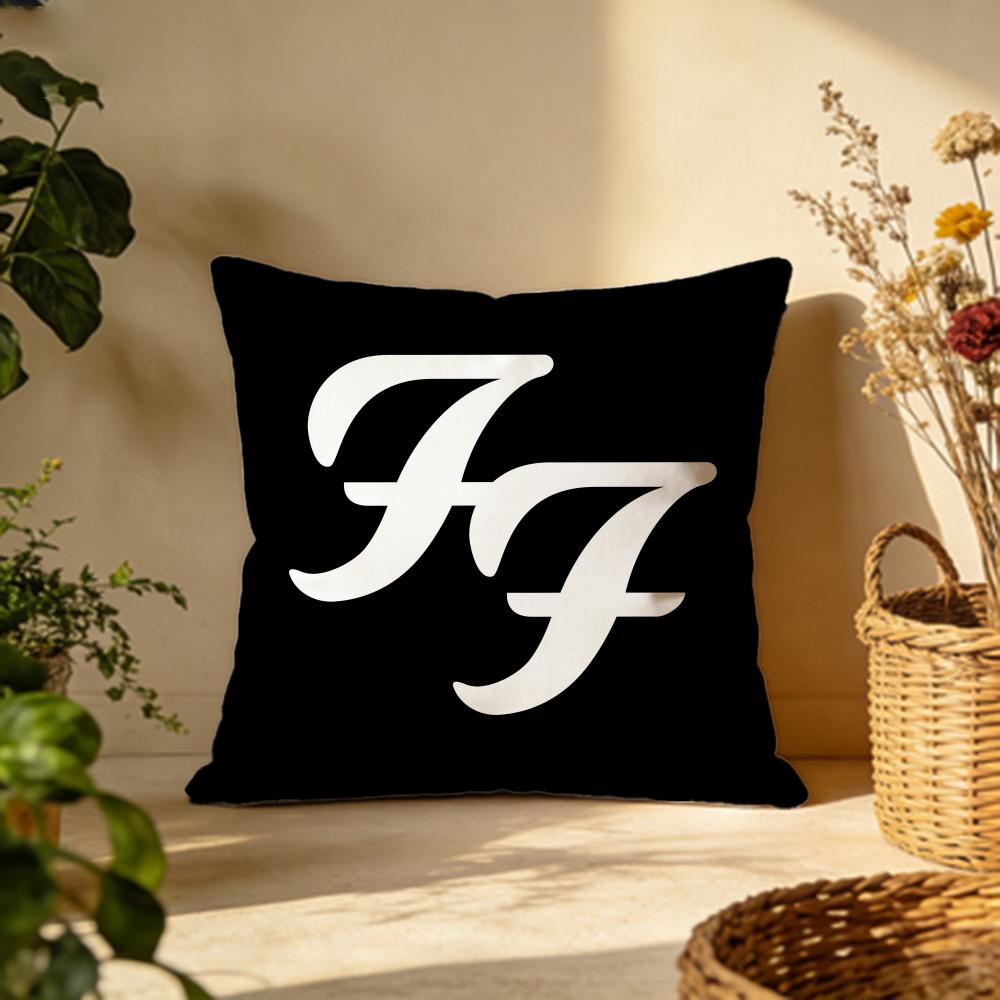 Fashion FFoo Fightersing Cushion Cover Versatile DoubleSided Pillow Case Fit for Sofa Bed Car Daily Decor