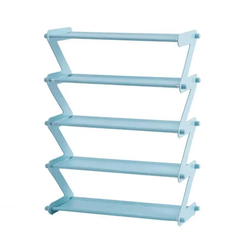 Creative Z-shaped Shoe Rack Simple Shoe Storage Device Multi-layer Assembly Shoe Rack Space Saving Shoe Cabinet Under The Table