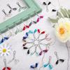 Portable Head Scarf Fixing Clip Pearl Teardrop Shape U-shaped Clips Decorative T-shirt Brooch