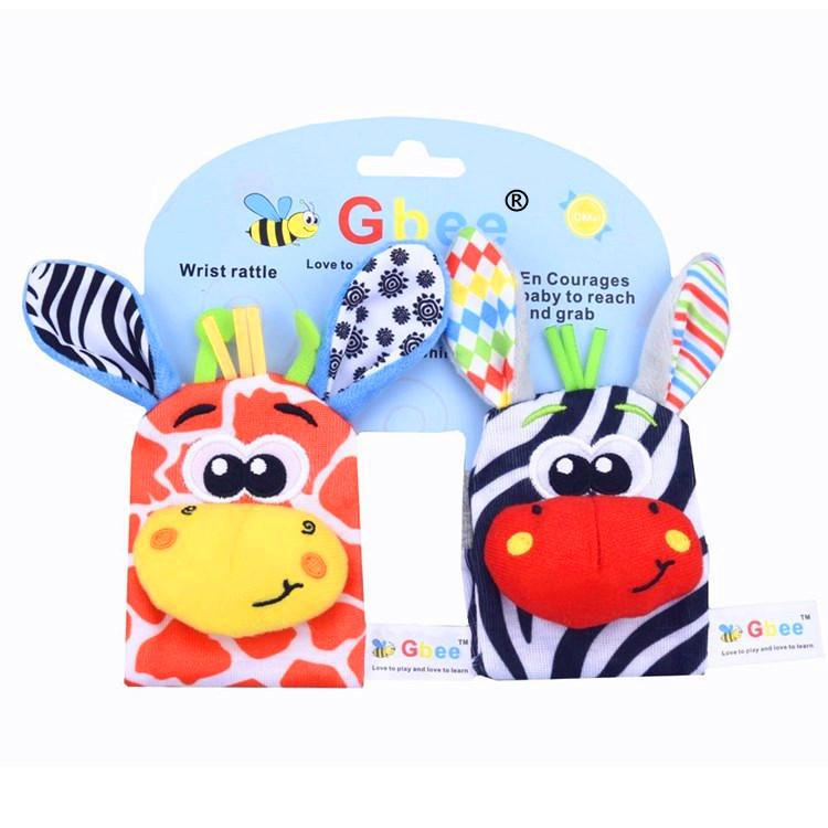 2025Gbee Lion Baby Plush Wrist Rattle & Sock Set - Infant Educational Toy