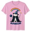 Magical Cat Wizard TShirt Cute Rainbow Stars Funny Cat Tee