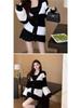 Women's Striped Knit Loose Mink Sweater - Korean Style Soft Thick Cardigan for Autumn/Winter
