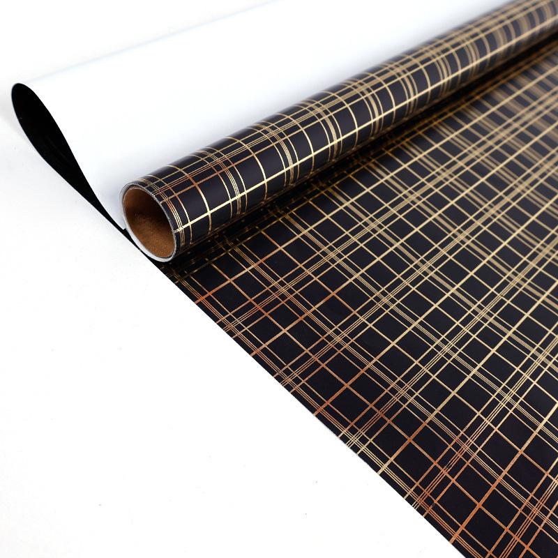 Papel de Regalo Negro Dorado 43x300cm Papel para Envolver Regalos Ramo de Lunares Navidad Día de San Valentín Cumpleaños Regalos Decoraciones Papel