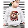 European Size Unisexs' Christmas Autumn/Winter Fashion -Lined Crew Neck Brushed Sweatshirt with Santa Claus Cartoon Print Adorned
