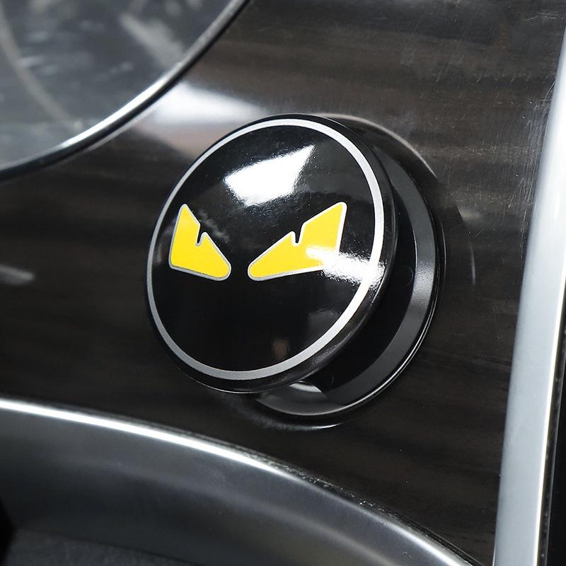 Iron Man Black Panther Car Auto Engine Start Stop Push Button Cover Decorative Automotive Interior Accessories