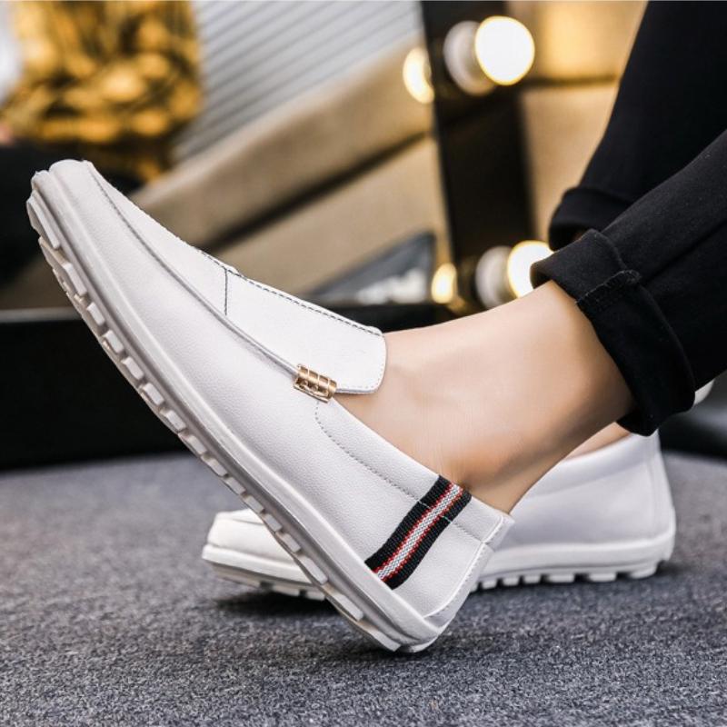 Neue Herren Slipper Flach Slip-on Bequeme Freizeitschuhe Sommer Stadtspaziergang Fahrschuhe Mokassins Business Gesellschaftlich Formelle Schuhe