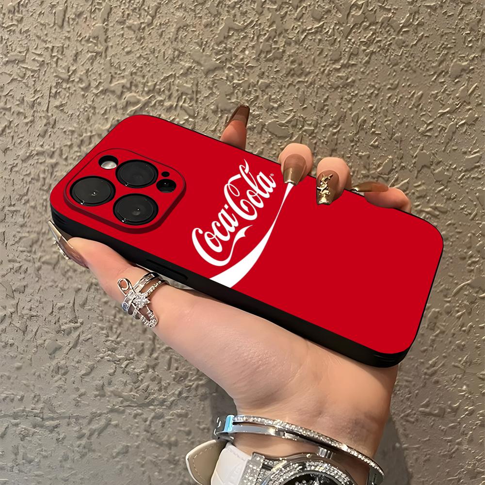 Hot C-Coca Drinks C-Cola Phone Case For IPhone 17 15 16 13 Pro Max 14 12 11 Xr X 8 7 6 Plus Luxury Back Cover