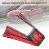 Carbon Fiber Style Steering Wheel Decoration Frame Cover Trim LHD Fit for Alfa Romeo Giulia Stelvio 2017