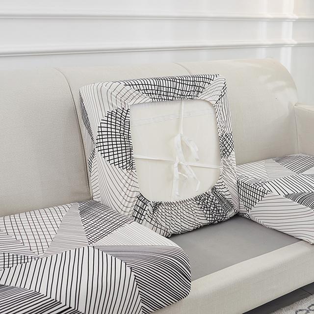 Printing Sofa Seat Cushion Cover For Furniture Elastic Protector Covers Pets Washable Removable Livingroom Sofas Cushion Case