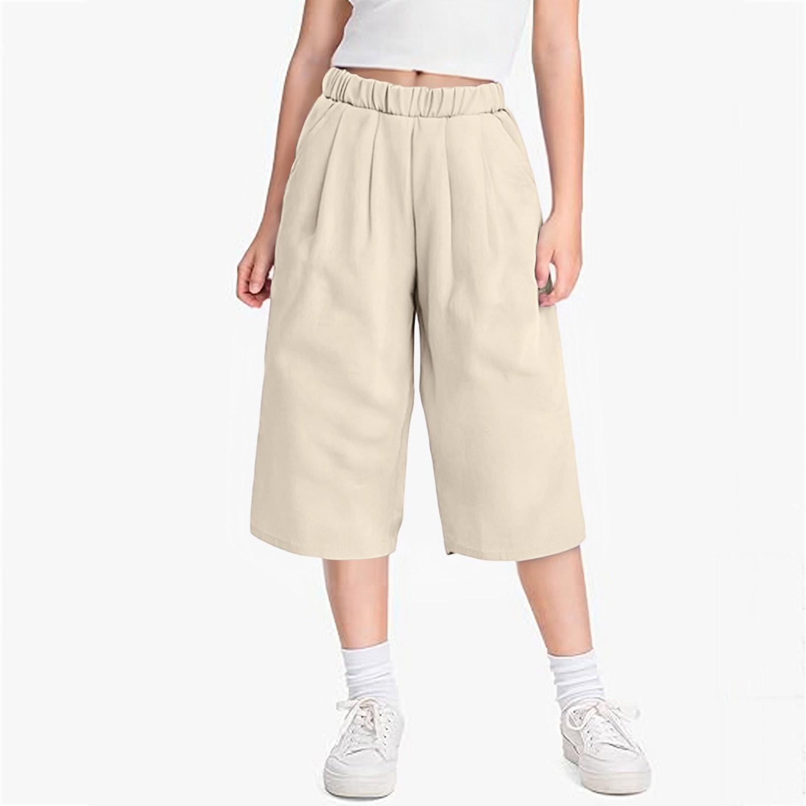 

Children s Fashionable High-waisted Long Pants, Casual Pants 90 білий