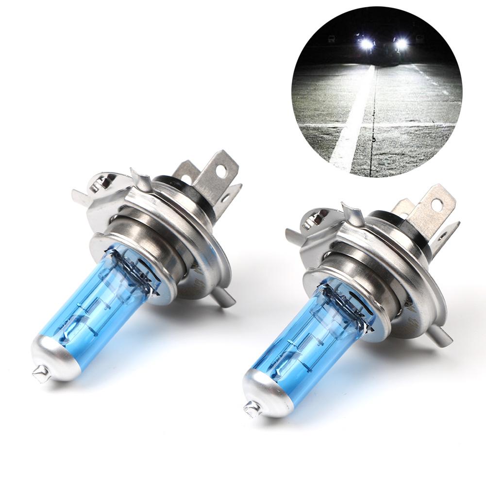 2PCS Super White H4 55W DC12V Bi-Xenon HID High Low Beam Headlight Bulb 6000K Light Lamps Su Car Parts