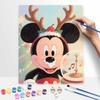 Disney Christmas Mickey Digital Oil Painting Hand Painting Home Decoration Painting