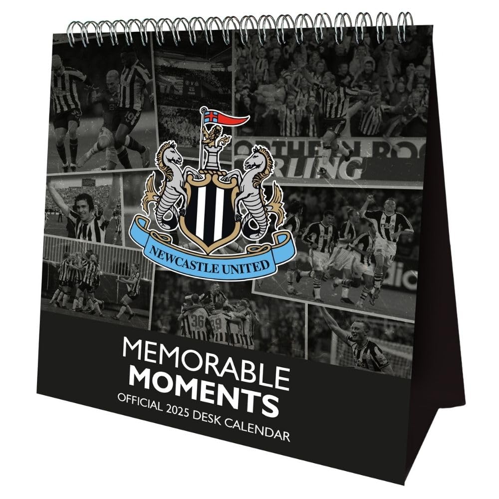Newcastle United FC Memorable Moments 2025 Desktop Calendar