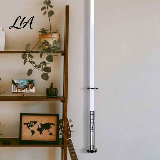 Display Rack for Collectibles 2PCS Vertical Light Swords Wall Mount Racks, Transparent Acrylic Accessories Stand, Space Saving Hanger Living Room