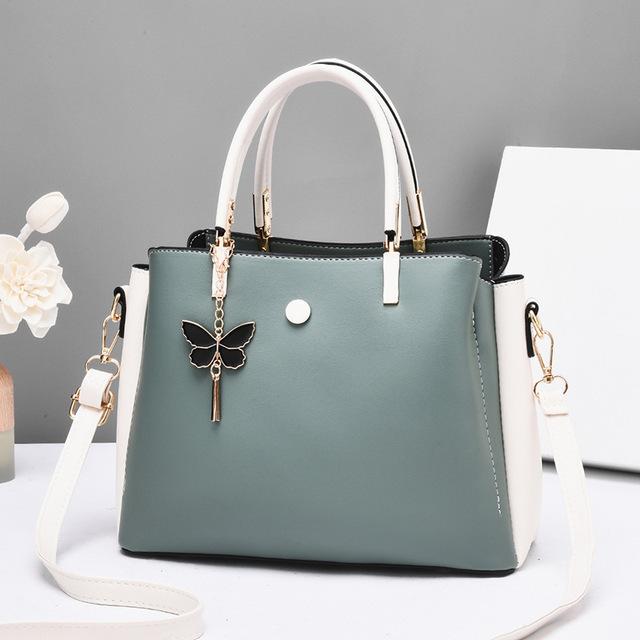 

Aliwood модная брендовая женская сумка с бабочкой, элегантная вместительная сумка, кожаная женская сумка через плечо, большая сумка Bolsos зелёный