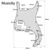 Musiclily 13 Hole PB Precision Bass Pickguard do gitary basowej Fender Standard Precision 1P Cream USA/Mexico Bass,