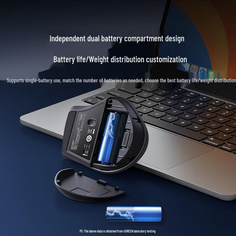 UGREEN M751 Dual Mode Wireless Bluetooth Silent Ergonomic Mouse