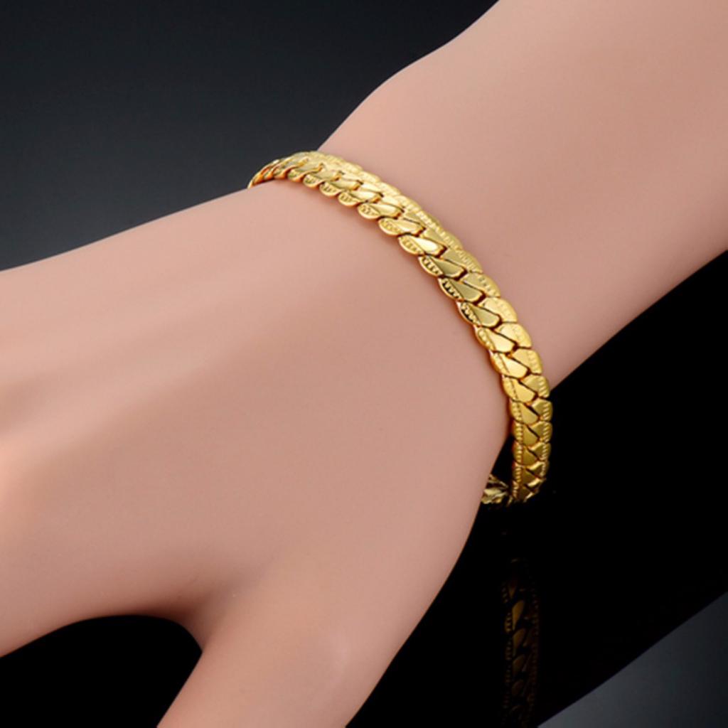 Buy Men Flat Snake Bone Curb Chain Link 