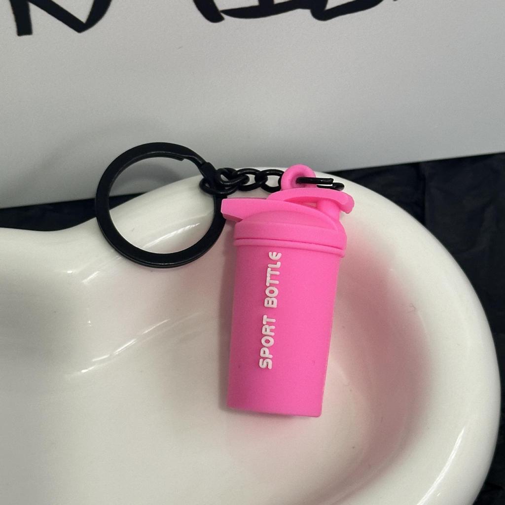 Miu Series Dumbbell Plate Keychain: Trendy Fitness Accessory & Sports Jewelry Gift