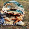 1PC Seashell Ocean Umbrella-8-Rib Reinforced, Automatic Open, Lightweight & Durable, Fashion Accessory for Outdoor, J0370