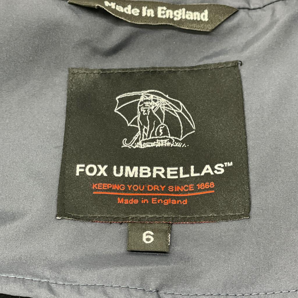 FOX UMBRELLAS Navy packable nylon rain soutien collar coat coat 6 NavyUsed