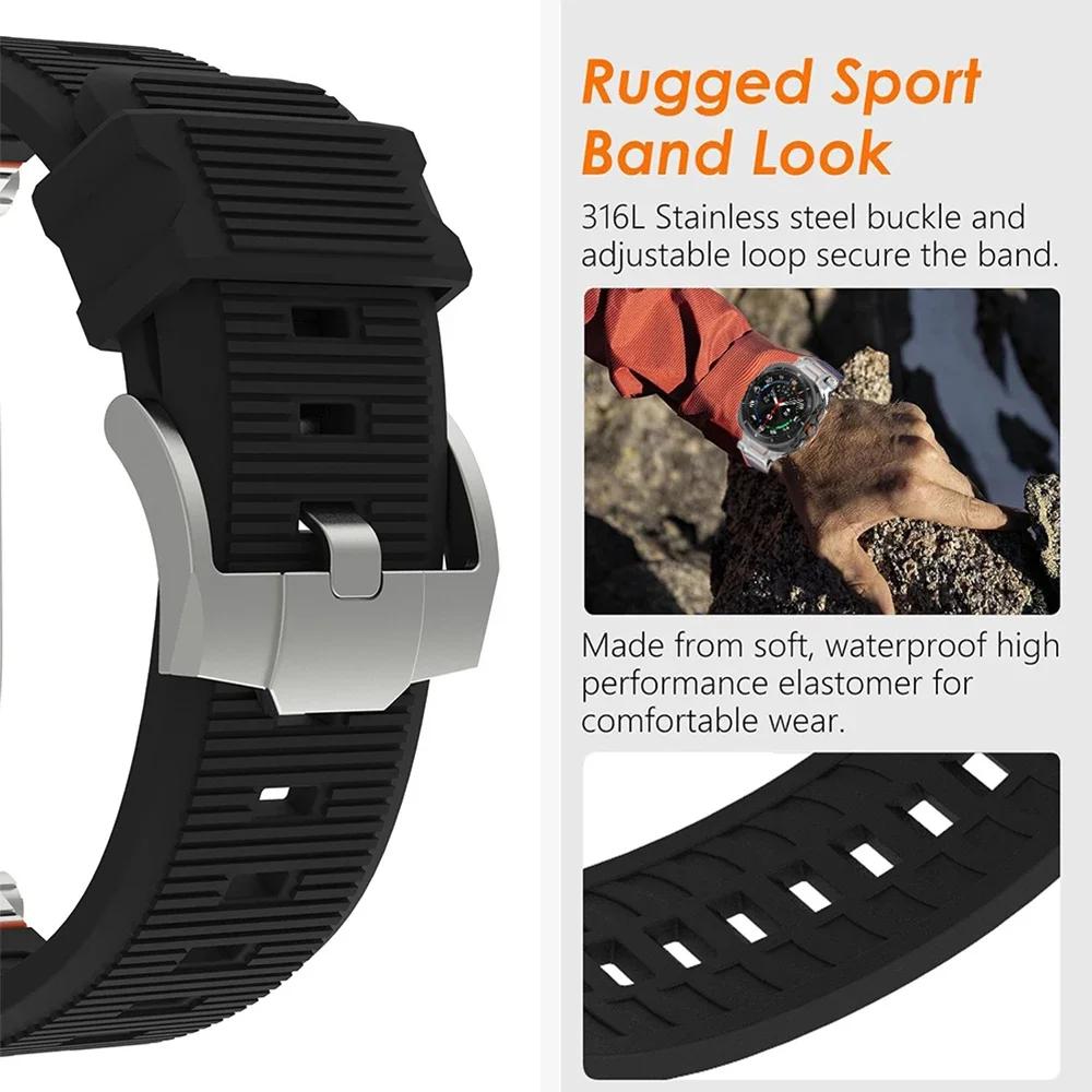Silicone Band for Samsung Galaxy Watch Ultra 2025 Sports Bracelet Correa for SAMSUNG GALAXY ULTRA 47mm Stainless Steel Watchband