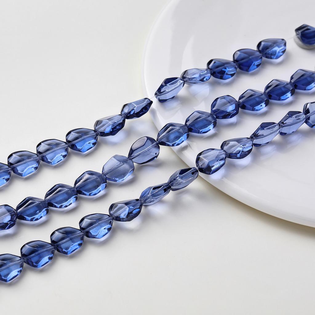 1 Strand Spacer Water Drop Beads AB Shine Glass Crystal Drop Irregular Pendant for DIY Earing Bracelet Jewelry Making Accessorie