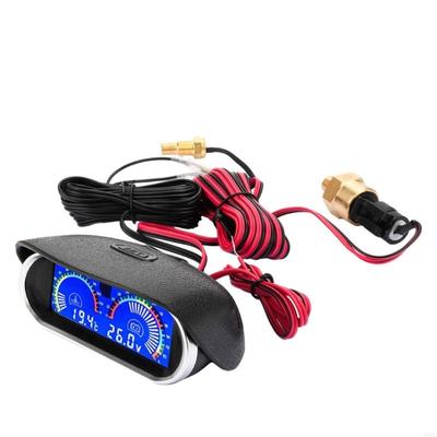 Q9QD 12V 24V High Definition Digital Gauge For Monitoring Water Temp And In Vehicles Featuring Low Power Consumption