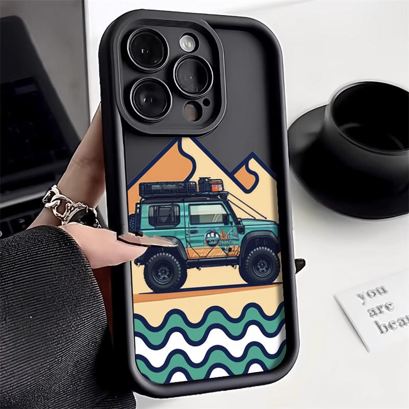 

Чехол для телефона с рисунком автомобиля для iPhone 11 Funda iPhone 16 Pro Max 15 13 14 12 XS X XR 7 8 Plus SE 16promax силиконовый чехол Carcasa For iPhone13