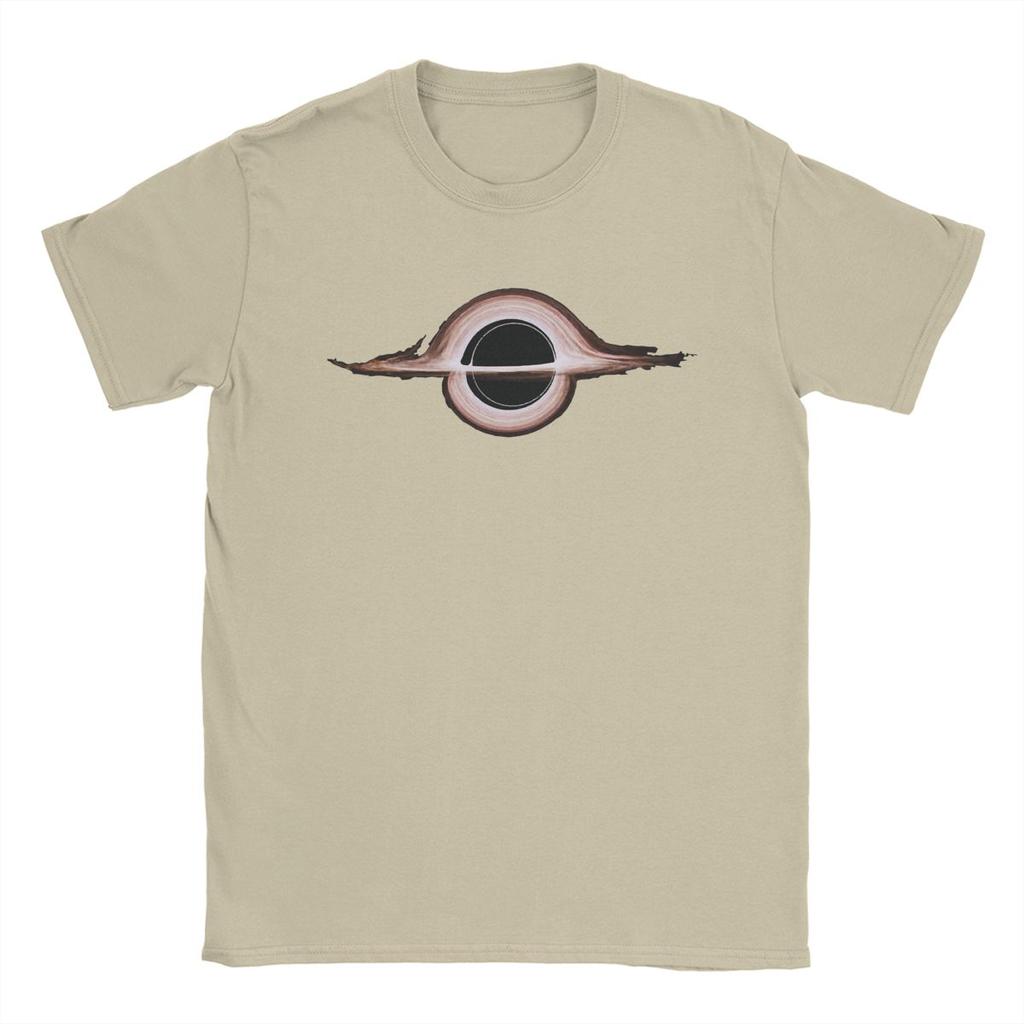 Herren Schwarzes Loch Interstellar Film T-Shirts 100% Baumwolle Kleidung Lustiges Kurzarm O-Ausschnitt T-Shirt 5XL T-Shirts