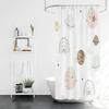 isn't wind simple home bathroom shower curtain small fresh partition  waterproof mildew-proof opaque