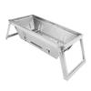 Camping Smoker BBQ Grill Tragbar Multifunktional Edelstahl Holzkohle BBQ Grill für