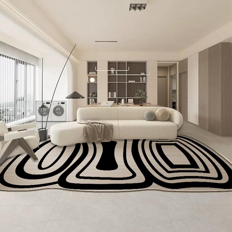 Carpet for Living Room Irregular Pattern Imitation Cashmere Rug Bedroom Soft Dirt-resistant Floor Mat Home Decoration Foot Mats