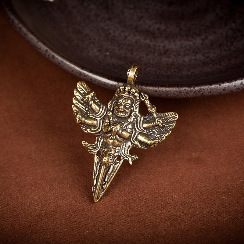 Messing Vajra Stößel Schlüsselanhänger und Auto Anhänger Ornamente