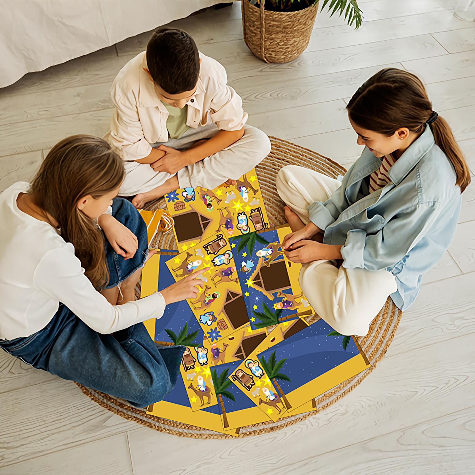 

Nativity Stickers For Kids Holiday Nativity Scene Jesus Stickers Set 12 Pieces Craft Kits Scrapbook Supplies For Christmas CHINA