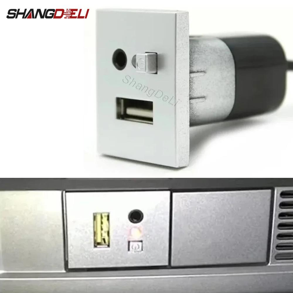 1PC Fit For Ford Focus 2 Mk2 2009 2010 2011 Car USB AUX Input Adapter Mini Cable USB Jack Interface Switch Accessories