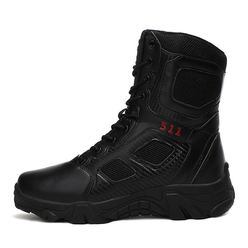 New Men Tactical Boots Waterproof Safety Desert Hunting Hiking Shoes Work Unisex Lace Up Army Brand Motorcycle Climbing Shoes