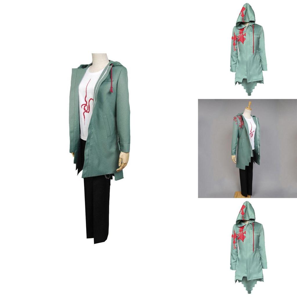 Komaeda Nagito High Quality Cosplay Costume Coat Jacket T-shirt Pants Wig Set