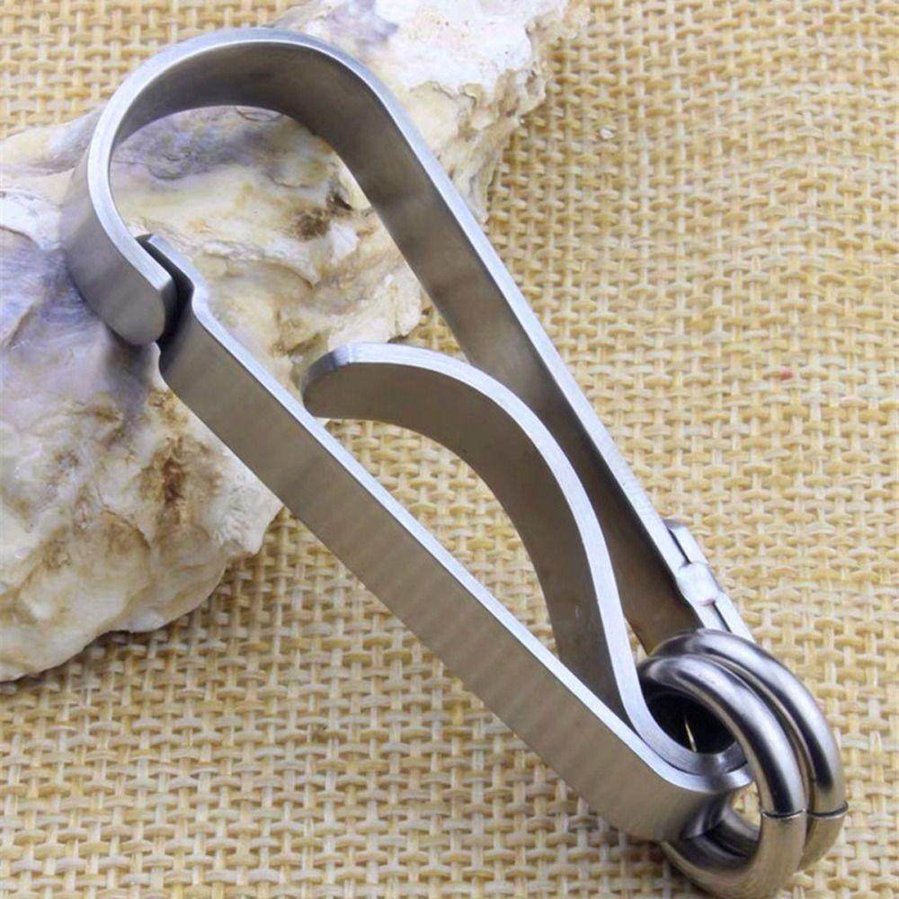 Business Style Carabiner Key Clip Theft-resistant Car Key Chain Couple Gift