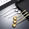 Stainless Steel Heart-Shaped Head Spoons Creative Home Tableware Teaspoon Coffee Ice Cream Honey Mixing Spoon Kitchen Dinnerware