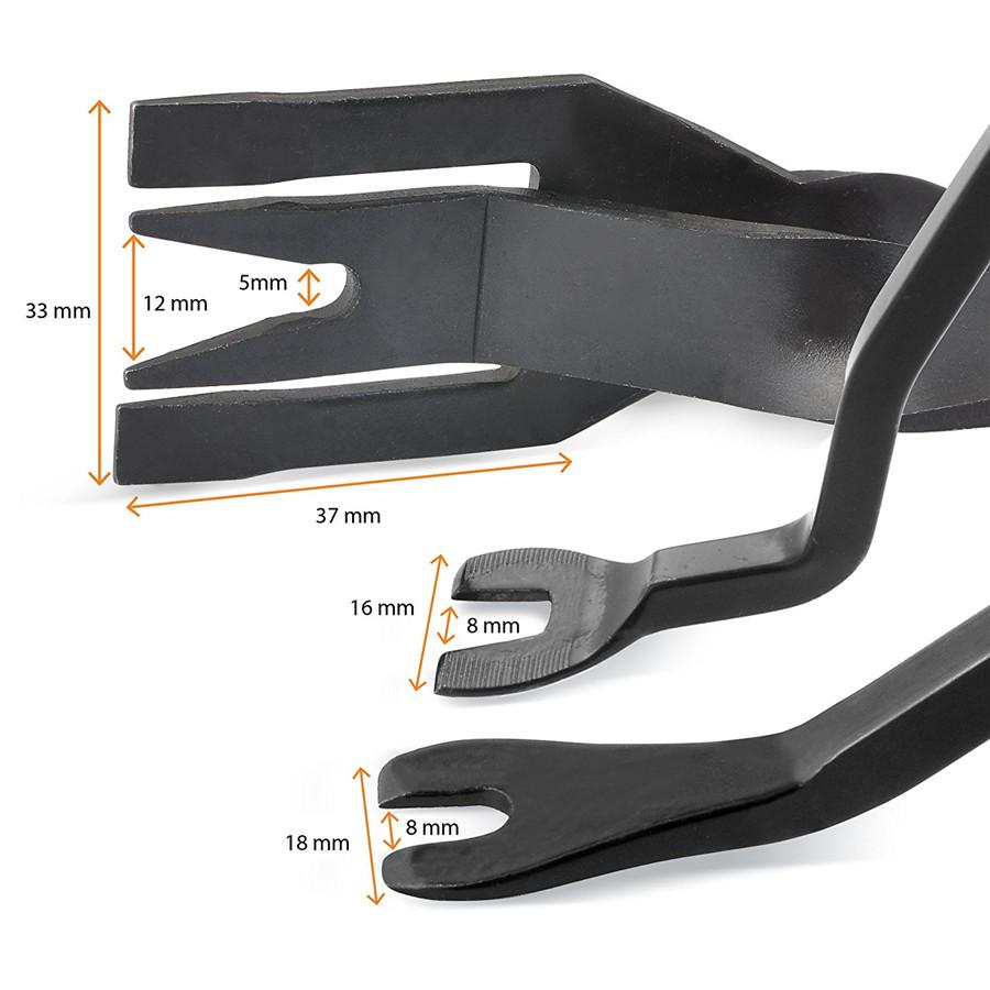 [3 ks] Sada kleští na klipy pro auto SUV a odstraňovač spojovacích prvků Základní kombinovaná opravná sada