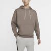 Nike Embroidered Logo Fleece-Lined Casual Pullover Hoodie Men Tops Brown DA0316-040