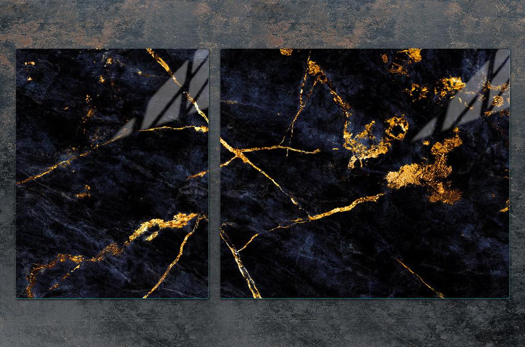 PIANO COTTURA in VETRO e TAGLIERE 100x52 MARMO
